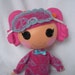 Lalaloopsy doll pajamas and sleep mask - Pink Peace and Hearts