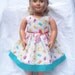American Girl-18 inch doll dress-Tweet Tweet