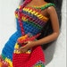 RESERVED Barbie Cloche Hat and Tote Bag Mexicana Bold Colors