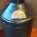 Antique Milk Can H.P. Hood & Sons of Massachusetts 1916 Copper Label, Black, Handled (Excellent)
