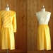 vintage yellow dress and jacket set