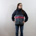 SALE Vintage Retro Black Grey and Red Jacket