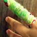 zombie finger key ring key fob severed finger needle felted wool