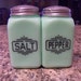 Vintage McKee Jadite Large Box Salt and Pepper Range Shakers