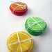 Lemon Slice Felt Coasters