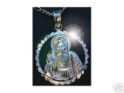 Sikh Khanda Sword Silver Charm Pendant 24kt Gold Plated