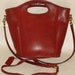 COACH Bucket Bag, Vintage Red Leather Top Handle Style, Converts to Shoulder Purse 9993