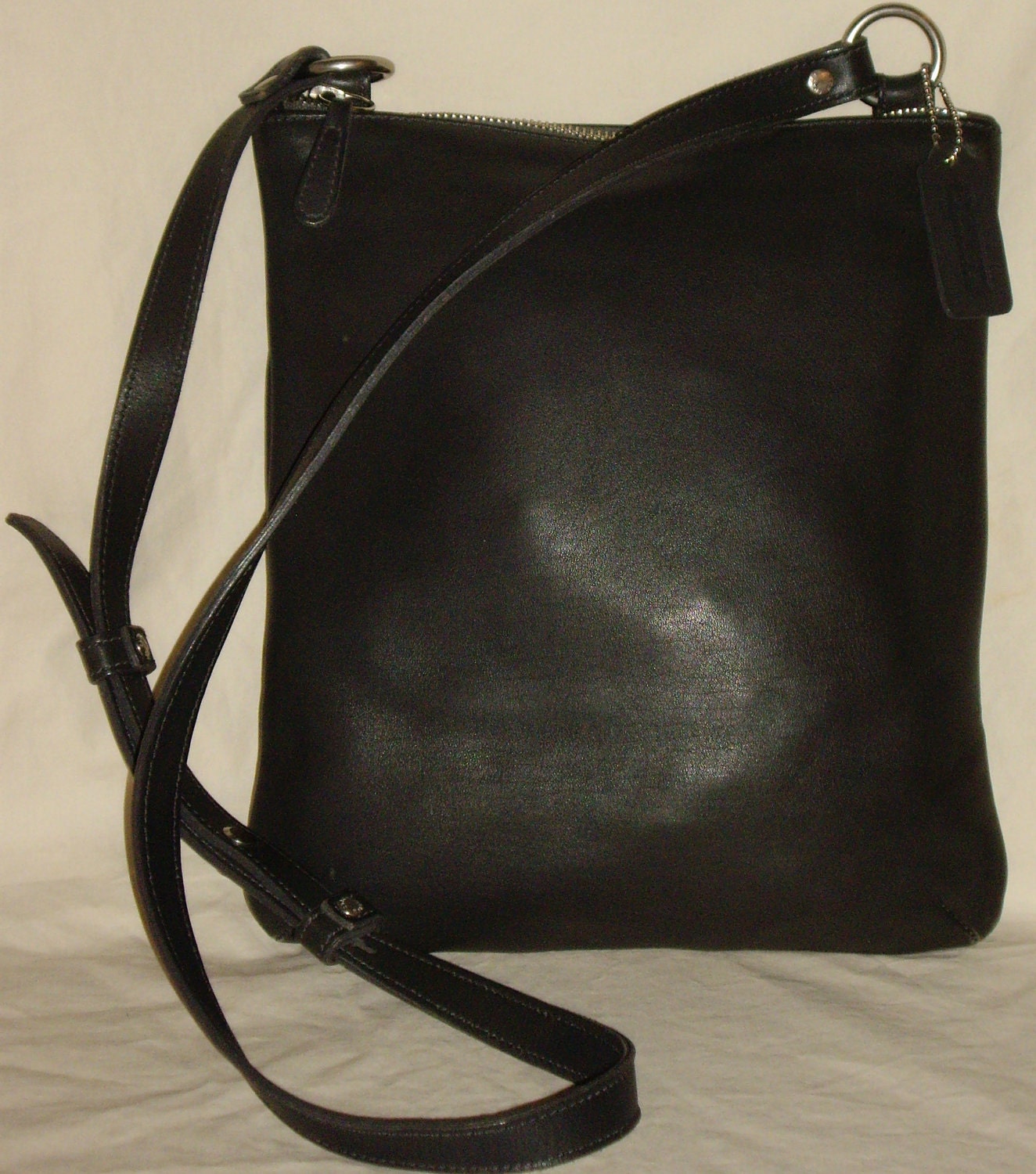 Vintage COACH Swingpack Crossbody Purse Shoulder Bag Steel