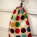 Boys' Book Bags PACK OF 2 / Boot Bags / Toy Storage Bags / Party Bags, dot spot circles fabric, can be personalized, FREE worldwide shipping