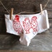 Chicken Butt - Womens Undies - MEDIUM - Hand Screen Printed