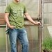 Vegetable Garden Mens T Shirt - MEDIUM - Army Green - Hand Screen Printed