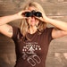 Bigfoot / Sasquatch Womens T- Shirt - MEDIUM - Hand Screen Printed