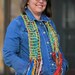 Crocheted Sari Ribbon Scarf