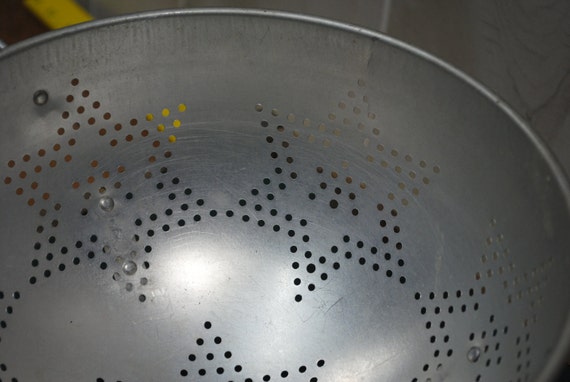 Metal Colander With Star Design