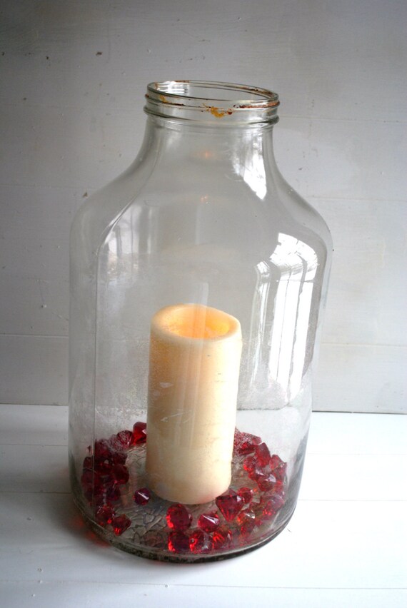 SALE Vintage Extra Large Glass Jug