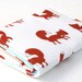 Fox Wallet, Business Card Holder, Credit Card Case, Woodland, White, Brown, and Light Blue
