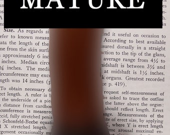 Erect Organ Life size with MATURE milk chocolate skin tone male genitals