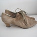Vintage taupe granny boots victorian 8.5