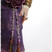 Tribal Jewelry Silk Tassels Tribal Belly Dance Hip Accent Purple Iridescent Tribal Fusion Gypsy Boho Burlesque