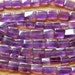 Purple Amethyst beads, quantity 72, 6-12 mm rectangles, semi precious gemstone, rough natural pillows