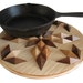 Wood Wall Art or Hot Pad. 3-D hardwood wall hanging or trivet.