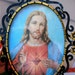Vintage 1970's Sacred Heart of Jesus Plaque- Kitschy and quite fabulous