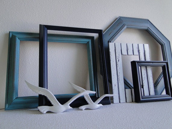 Frame set collection gallery wall large set in solid by TRWpainted