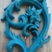 Candle Sconce double taper candle holder teal turquoise "The Original Blue Lagoon"