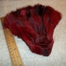 real animal fur Tanned dyed red burgundy fox face head parts