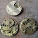 Lot of 3 antique pocket watch movements.