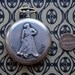 Vintage pocket watch case with movement and dial.MOLNIJA.