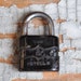 Vintage small metal lock.