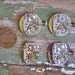 Lot of 4 vintage small watch movements with dial.