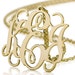 Reserved for Adriana a 2" Monogram Necklace - 18k Gold Plated Name Necklace