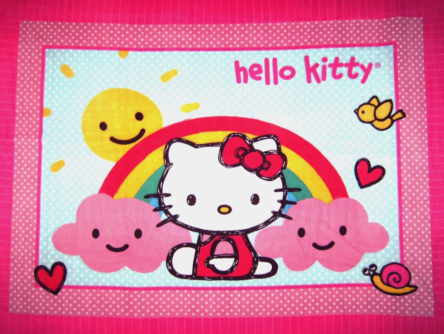 Hello Kitty Personalized Fleece Blanket Brand New Super