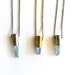 Bullet Necklace - Blue Crystal Quartz Point - 9mm Brass Shell Casing, Rough Raw Mineral Rock, Aura, Titanium, Summer Fashion