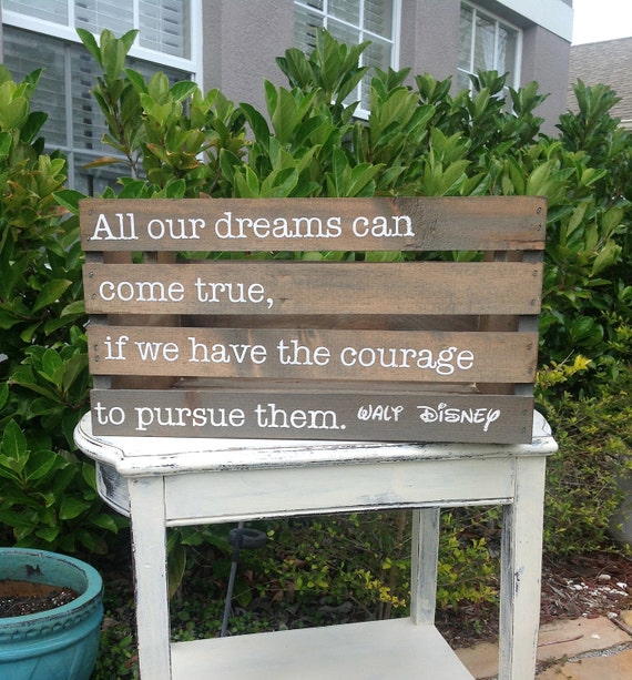 Items similar to Wooden Crate with Disney Quote on Etsy
