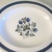 Vintage Alfred Meakin 12" Platter Blue Clover Pattern, Staffordshire, English Farmhouse Style, Plate Decor