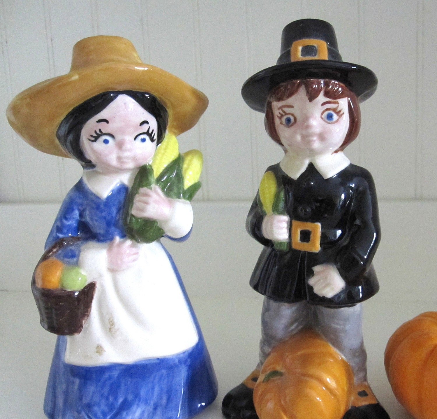 vintage thanksgiving pilgrim figurines vintage thanksgiving pilgrim figurines