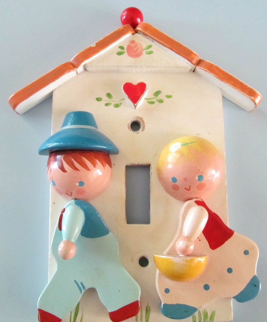 Vintage Irmi Nursery Switch Plate Light Switch Cover by