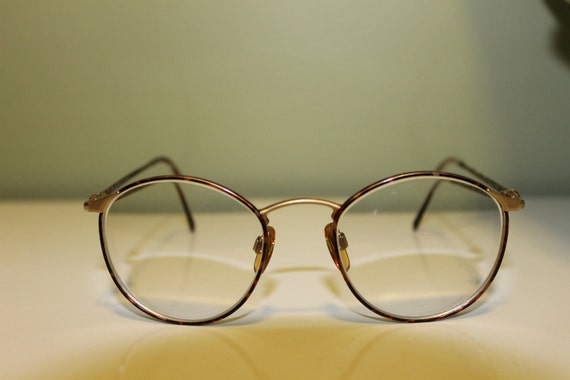 Tortoise Giorgio Armani Vintage Round Glasses Eyewear Optical
