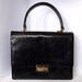 Black snakeskin handbag, purse, from France