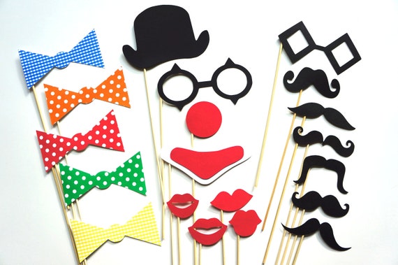 Photo Booth Props The Circus Collection 20 Piece Set photo-booth-props-the-circus-collection-20-piece-set