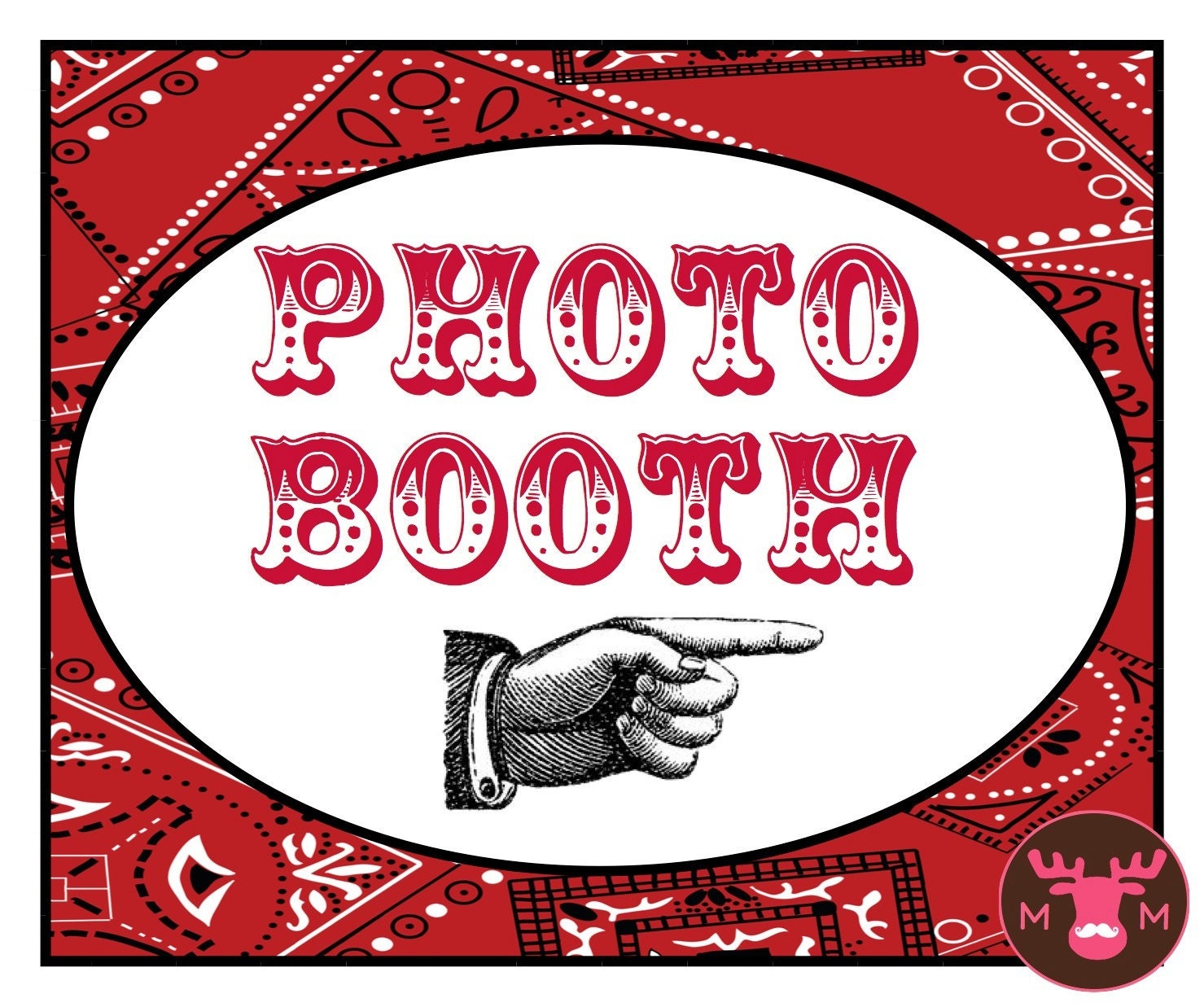 Photo Booth Props Photo Booth Sign Western Sign