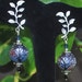 Winter trees: Artisan crafted lampwork beads and sterling