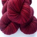 Hand Dyed Yarn - Superwash Merino Wool Worsted Weight in Cranberry Bog Colorway