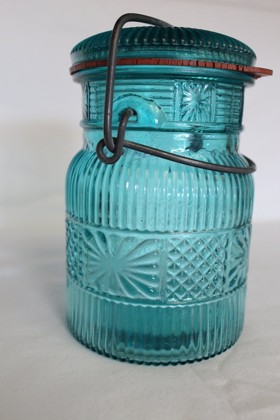 Blue Avon Canning Jar