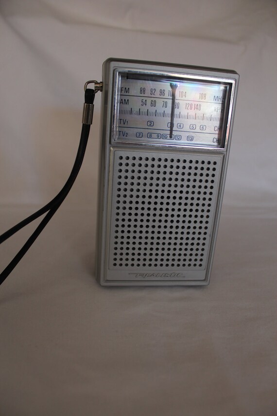Vintage Realistic Portable Radio with tv
