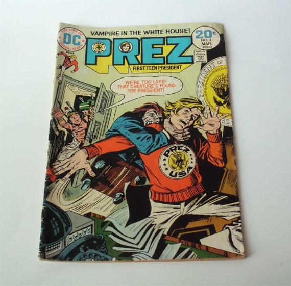 Dc Comics Prez First Teen President Comic Book No 4