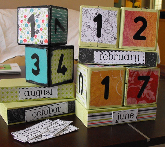 Items similar to Perpetual Block CalendarsMade to order on Etsy